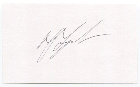 Allen Lynch Signed 3x5 Index Card Autographed US Army Vietnam Medal of Honor MOH