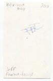 Helix Jeff "Stan" Fountain Signed 3x5 Index Card Autographed Signature