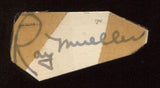 Ray Mueller  Signed Cut 1951 Autograph Clipped from a GPC Al Dark