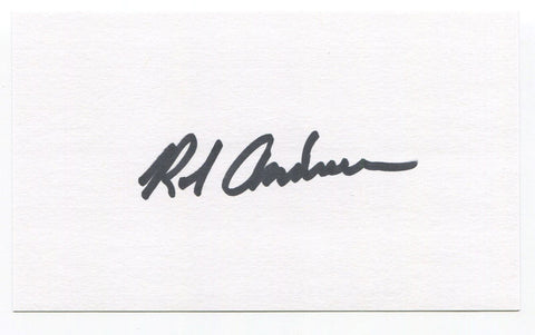 Rob Andrews Signed 3x5 Index Card Autographed Signature Houston Astros MLB