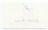 Arturo Arias Signed 3x5 Index Card Autographed Signature Author Writer