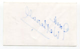 Jack Weatherall Signed 3x5 Index Card Autograph Actor Queer As Folk