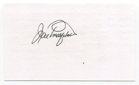 Joey Amalfitano Signed 3x5 Index Card Autographed Baseball MLB New York Giants