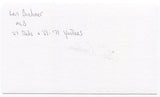 Leonard "Len" Boehmer Signed 3x5 Index Card Autographed Cincinnati Reds MLB