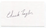 Chuck Taylor Signed 3x5 Index Card Autograph Baseball MLB St. Louis Cardinals