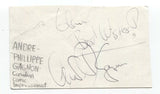 Andre Philippe Gagnon Signed Index 3x5 Card Autographed Signature Actor Comedian