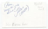 Pluto - John Ounpuu Signed 3x5 Index Card Autographed Signature