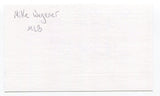 Mike Wegener Signed 3x5 Index Card Autograph Baseball MLB 1969 Montreal Expos