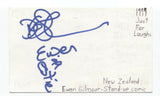 Ewen Gilmour Signed 3x5 Index Card Autographed Signature Comedian Comic Actor