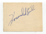 Howard Keel Signed Cut Autographed Actor Dallas