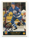 1994 Classic Blue Chip Aaron Miller Signed Card Hockey Autograph AUTO 105