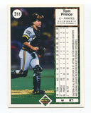 1989 Upper Deck Tom Prince Signed Card Baseball Autographed AUTO #311