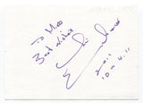 Chris Eubank Signed Page Autographed Signature Inscribed "To Mike" Boxer