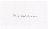 Richard "Dick" Bokelmann Signed 3x5 Index Card Autographed St. Louis Cardinals