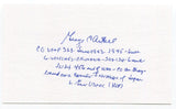 George Axtell Signed 3x5 Index Card Autographed Flying Ace WWII