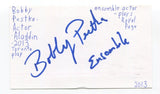 Bobby Pestka Signed 3x5 Index Card Autograph Actor Across The Universe Producers
