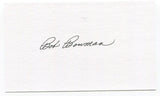 Bob Bowman Signed 3x5 Index Card Autographed MLB Baseball Philadelphia Phillies