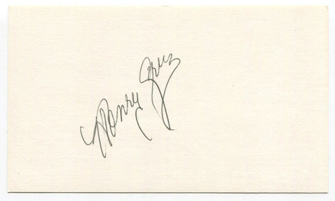 Henry Cruz Signed 3x5 Index Card Autographed MLB Baseball Los Angeles Dodgers