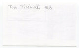 Tom Tischinski Signed 3x5 Index Card Autograph Baseball MLB '69 Minnesota Twins