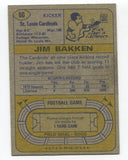 1974 Topps Jim Bakken Signed Card Football Autographed #60