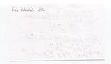 Fred Arbanas Signed 3x5 Index Card Autographed NFL Football Kansas City Chiefs