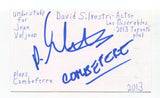 David Silvestri Signed 3x5 Index Card Autographed Actor Ferris Bueller