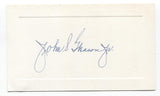 John S. Gleason Jr. Signed Card Autographed Signature Banker
