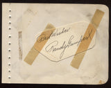Randy Gumpert) Signed Album Page Autographed Signature Vintage Baseball AUTO