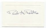 Paul A. Porter Signed Card Autographed Signature Politician Lawyer FCC