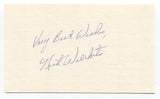 Nick Willhite Signed 3x5 Index Card Autograph Baseball MLB Los Angeles Dodgers