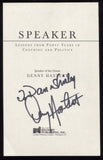 Dennis Hastert Signed Book Page Cut Autographed Signature Speaker of the House