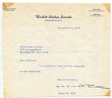 James H. Duff Signed Letter Autographed Signature Pennsylvania Governor