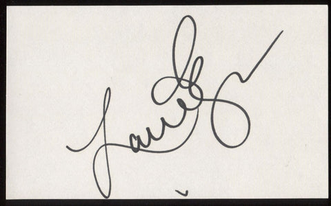 Lainie Kazan Signed Index Card Signature Vintage Autographed AUTO