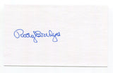 Rocky Bridges Signed 3x5 Index Card Autographed Baseball 1951 Brooklyn Dodgers