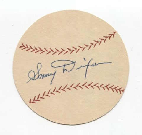 Sonny Dixon Signed Paper Baseball Autographed Signature Washington Senators