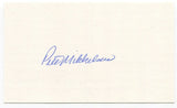 Pete Mikkelsen Signed 3x5 Index Card Autographed MLB Baseball New York Yankees