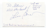 Lost and Profound - Lisa Boudreau Signed 3x5 Index Card Autographed Signature