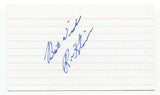 Ron Kline Signed 3x5 Index Card Baseball Autographed Signature Pirates