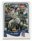 2004 Fleer Mike Maroth Signed Card Baseball Autographed AUTO #88