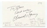 Linwood Barclay Signed 3x5 Index Card Autographed Signature Author Writer