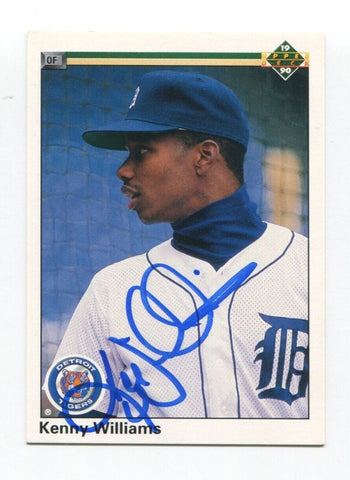 1990 Upper Deck Kenny Williams Signed Card Baseball MLB Autographed AUTO #249