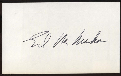 Ed McMahon Signed Index Card Signature Vintage Autograph AUTO The Tonight Show