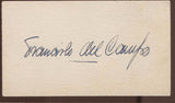 Francisco Flores Del Campo Signed Card Autograph Vintage AUTO  Orchestra Chile
