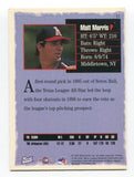 1997 Best Cards Matt Morris Signed Card Baseball Autograph MLB AUTO #17