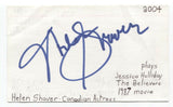 Helen Shaver Signed 3x5 Index Card Autographed Signature Actress