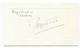 Roger Seydoux Signed Card Autographed Signature French Diplomat