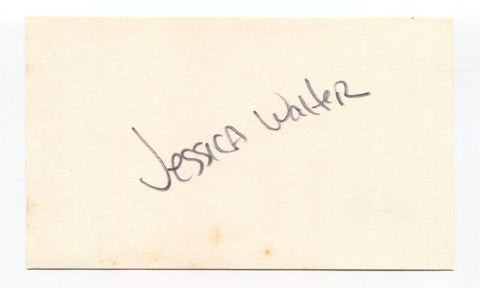 Jessica Walter Signed 3x5 Index Card Autographed Actress Arrested Development