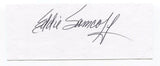 Ed Samcoff Signed Cut Index Card Autographed Baseball Signature 1951 Athletics