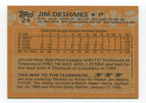 1988 Topps Traded Jim Deshaies Signed Card Baseball Autographed #24