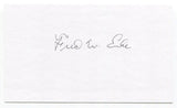 Fred Enke Signed 3x5 Index Card Autographed NFL Football Philadelphia Eagles